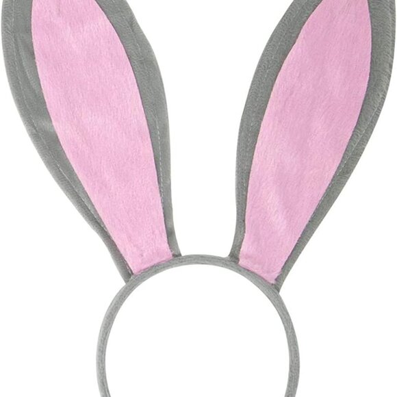 Other - Gray Bunny Ears Headband - Bendable Rabbit Ears - Soft Velvet Bunny Accessories